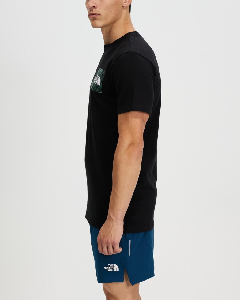 Ss Fine Tee Black The North Face