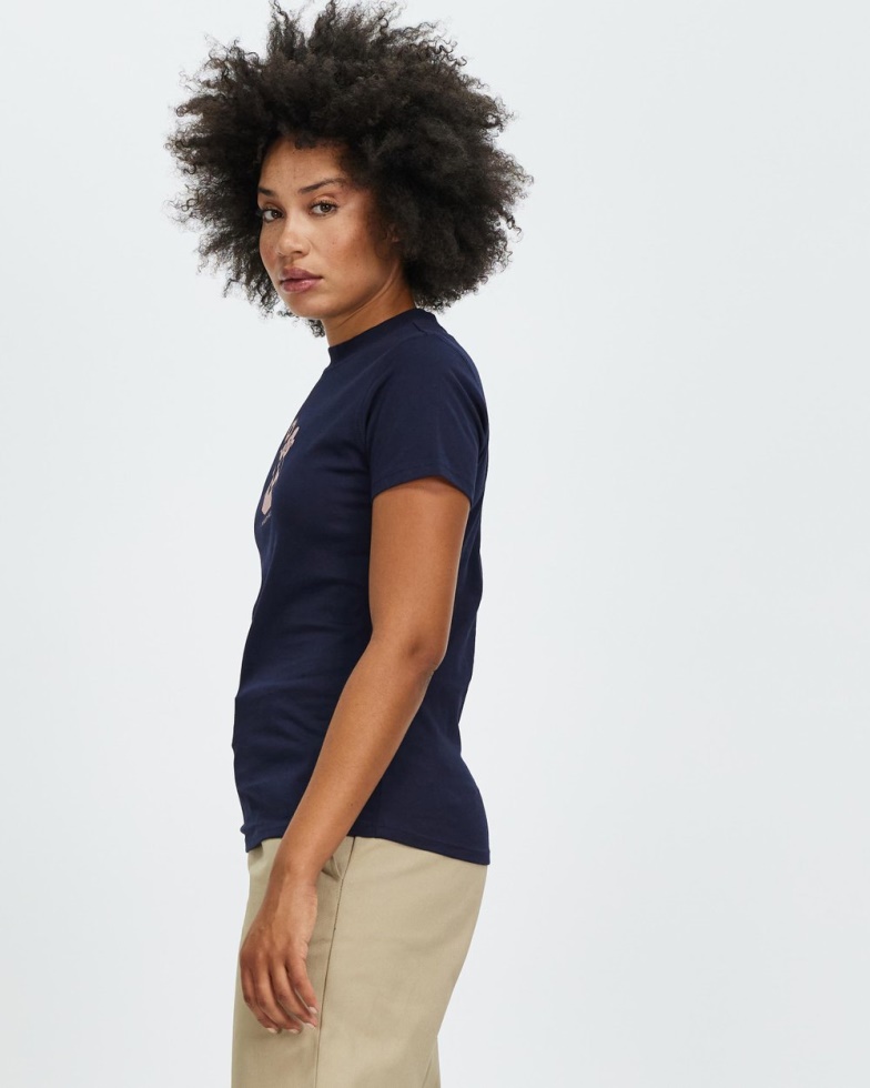 The North Face Navy Short Sleeve Himalayan Bottle Source Tee