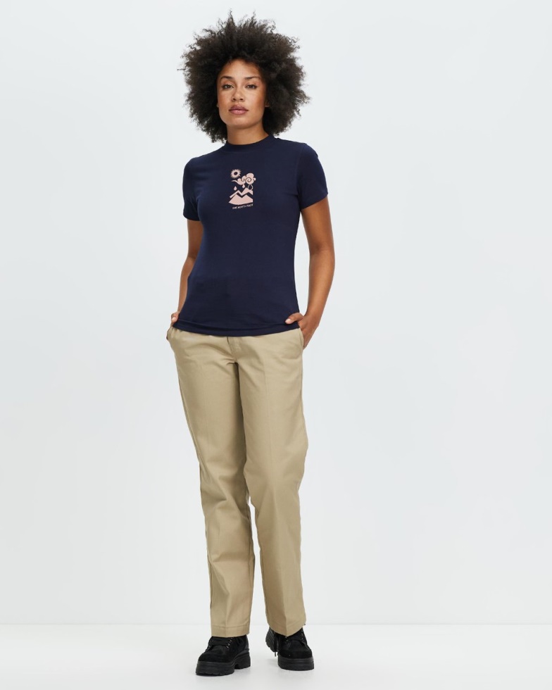 The North Face Navy Short Sleeve Himalayan Bottle Source Tee