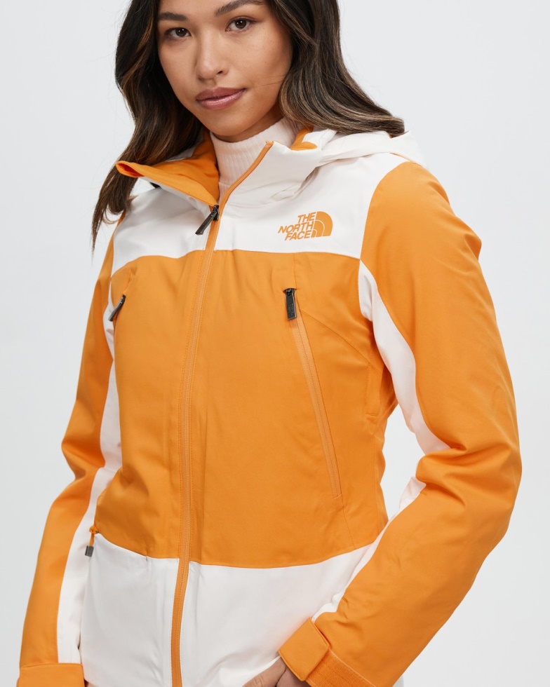 Orange & White The North Face Lenado Jacket