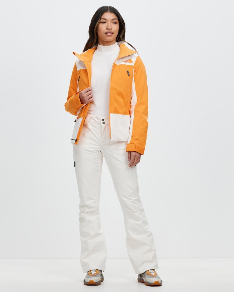 Orange & White The North Face Lenado Jacket