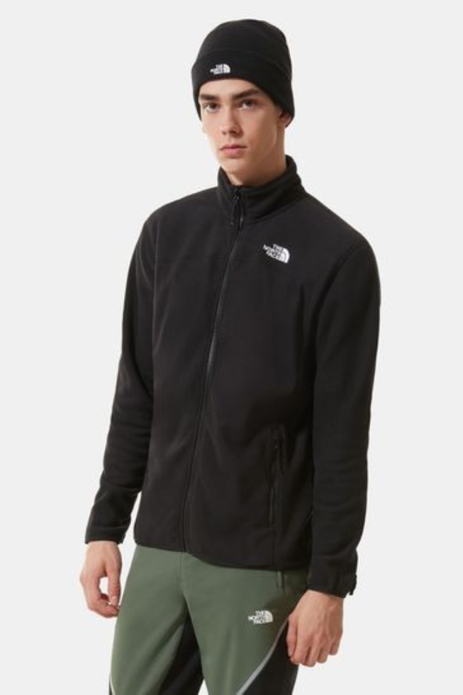 Glacier Full Zip Fleece The North Face Black