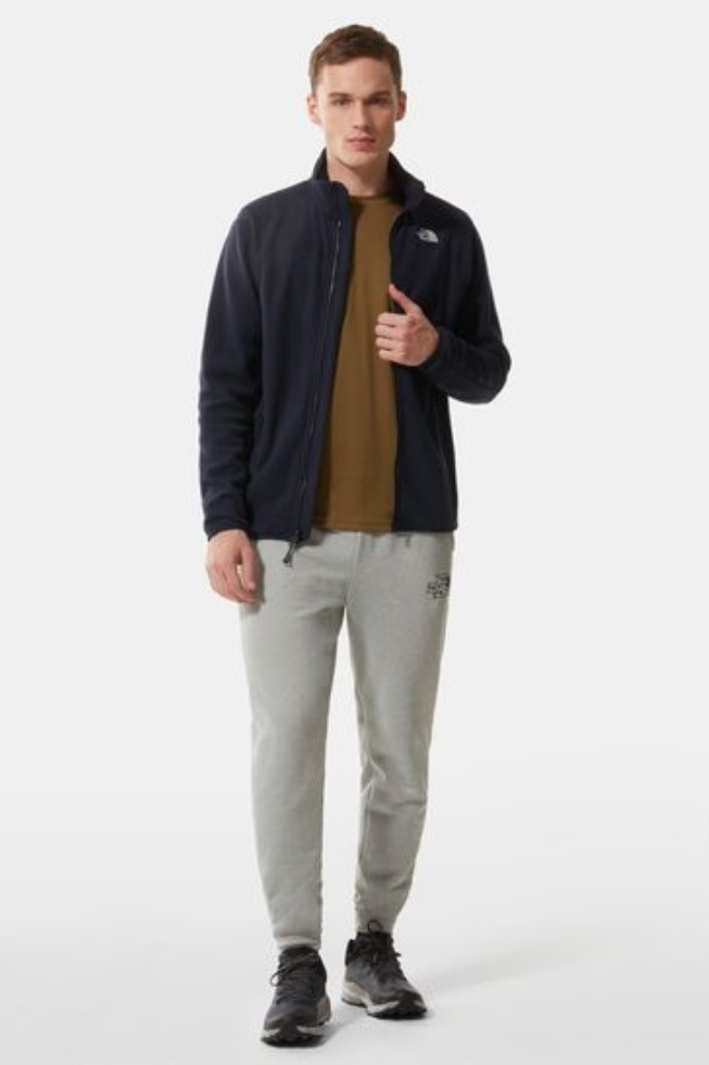 Navy Glacier Full Zip Fleece The North Face