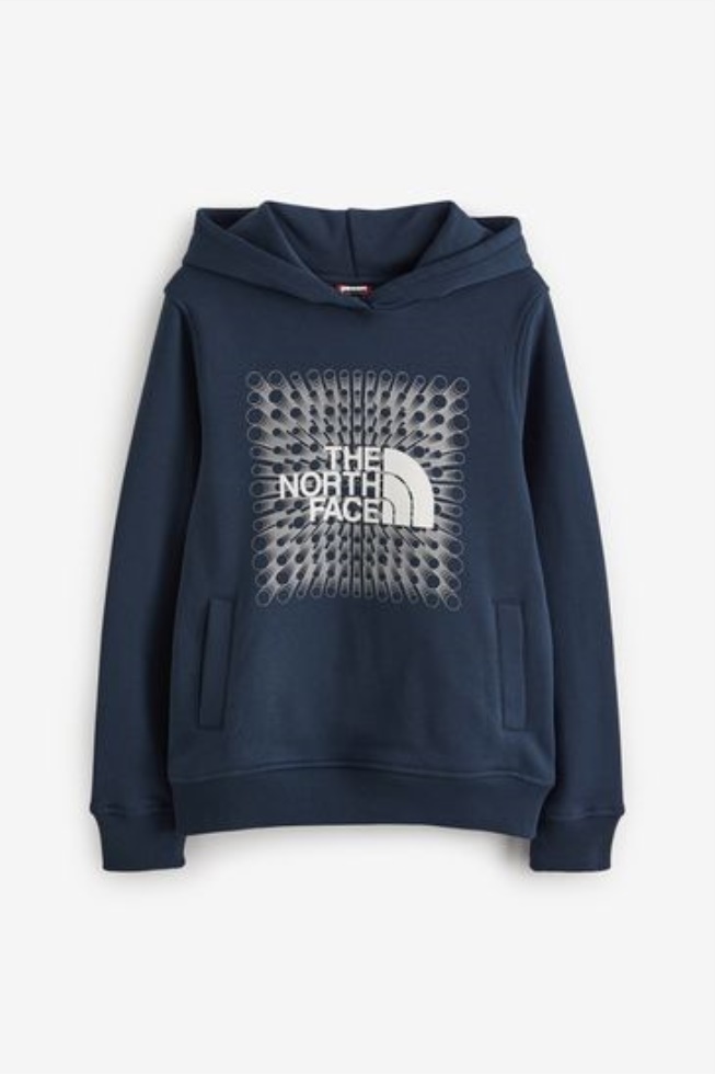 Teens Blue Box Pullover Hoodie The North Face