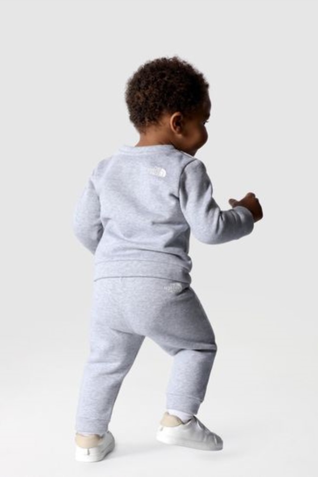 The North Face Baby Grey Cotton Fleece Set
