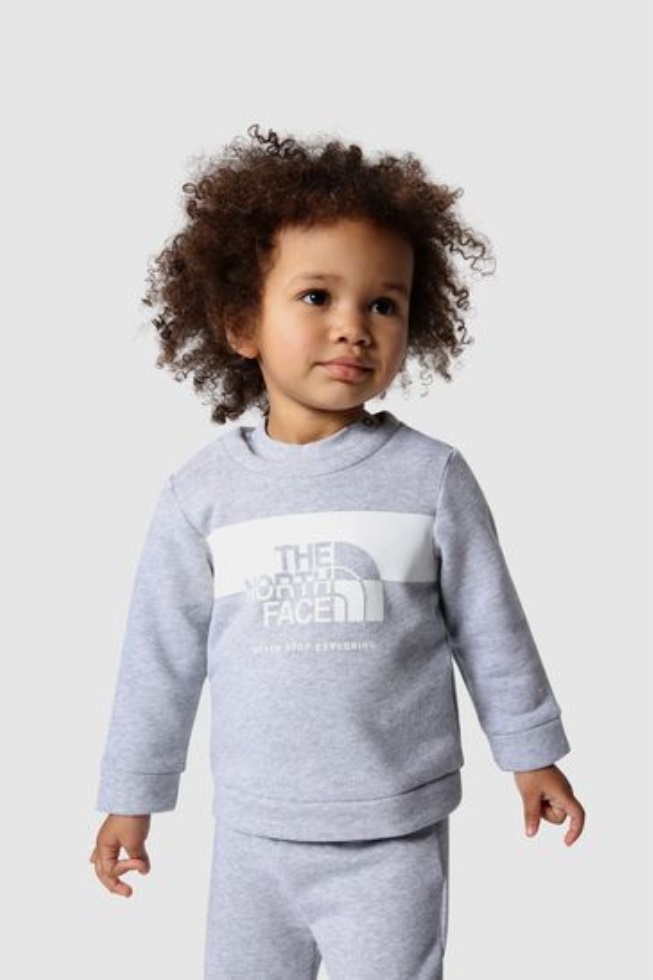 The North Face Baby Grey Cotton Fleece Set