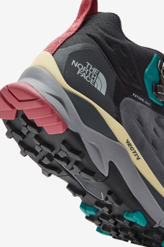 The North Face Grey Vectiv Exploris Mid Futurelight Leather Walking Boots