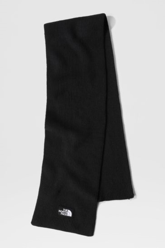 The North Face Logo Box Black Scarf