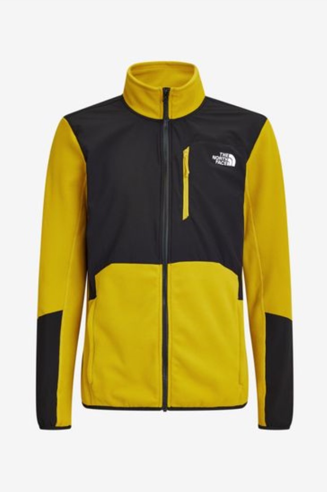 Yellow Glacier Pro Full Zip Fleece The North Face