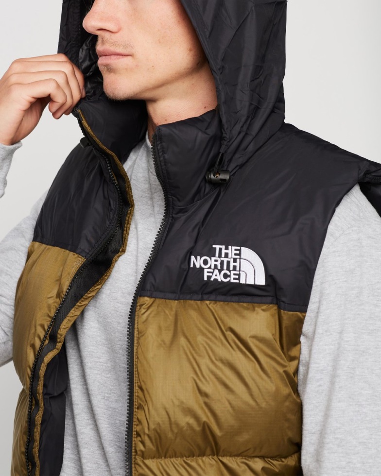 1996 Retro Nuptse Vest Military Olive The North Face