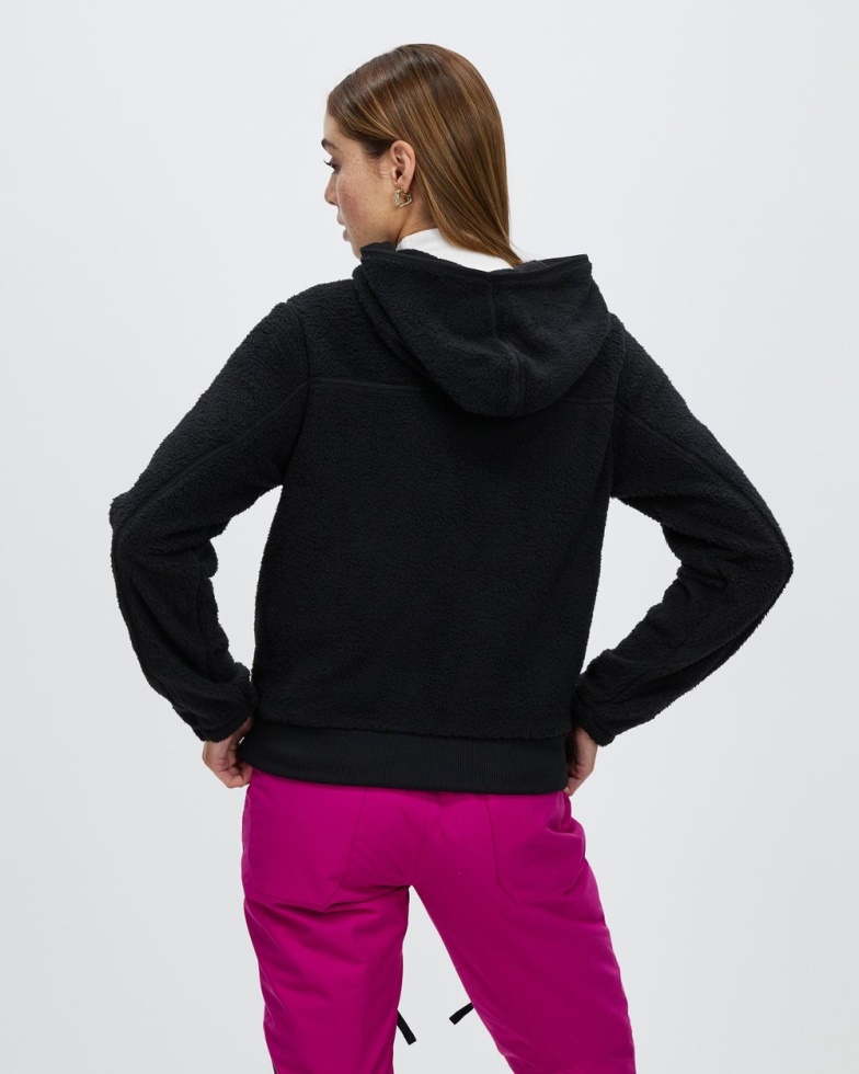 Dunraven Fleece Full Zip Hoodie Black The North Face