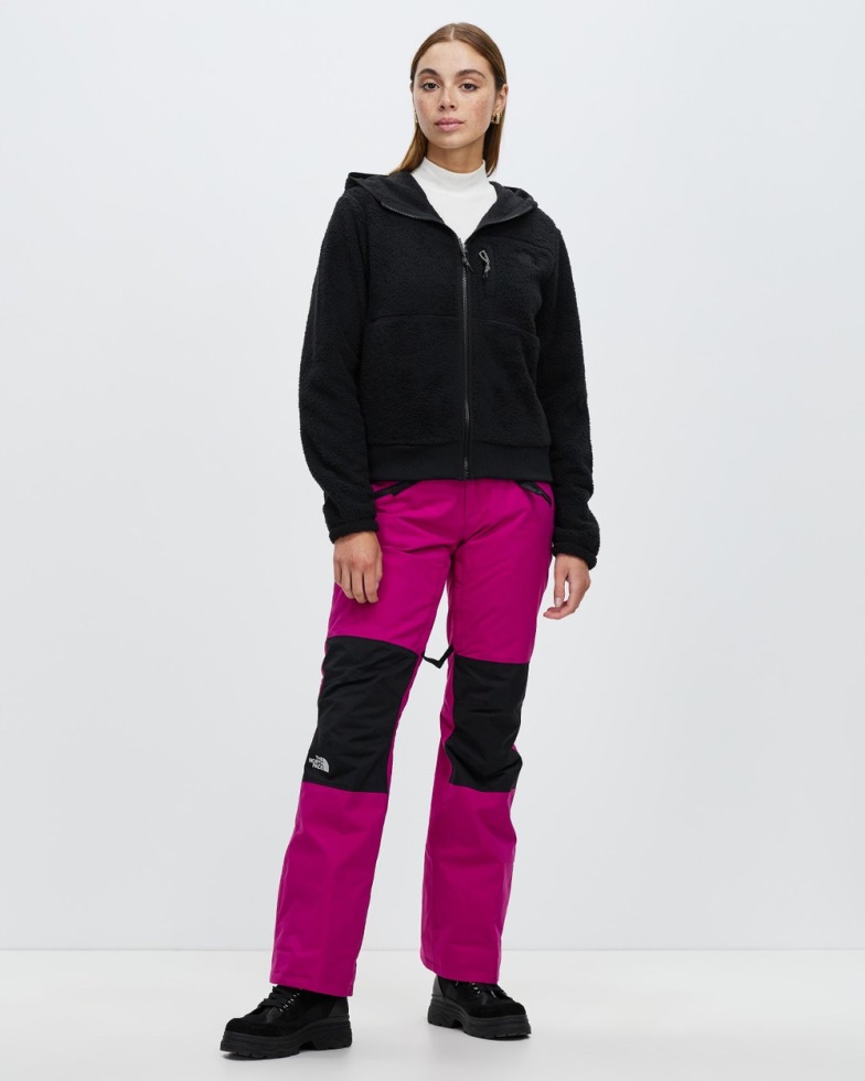 Dunraven Fleece Full Zip Hoodie Black The North Face