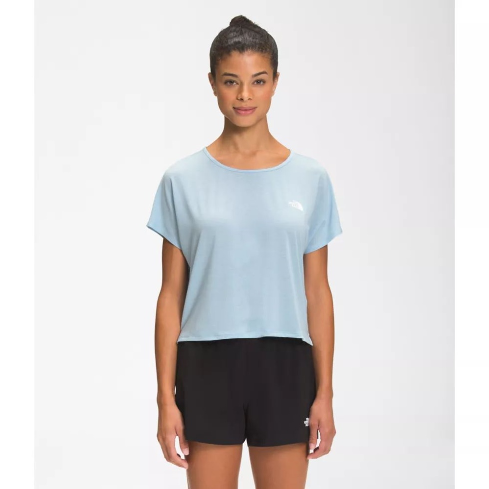 Beta Blue Women Wander Crossback Short Sleeve The North Face