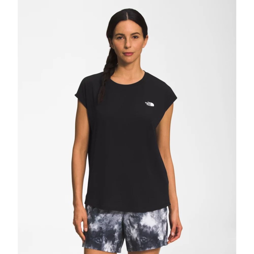 Black The North Face Women Wander Slitback Short Sleeve