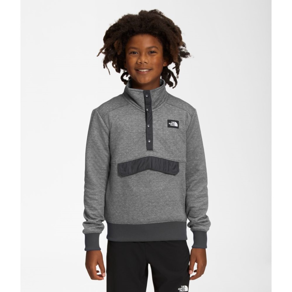 Grey Boys Edgewater Quilted Snap The North Face