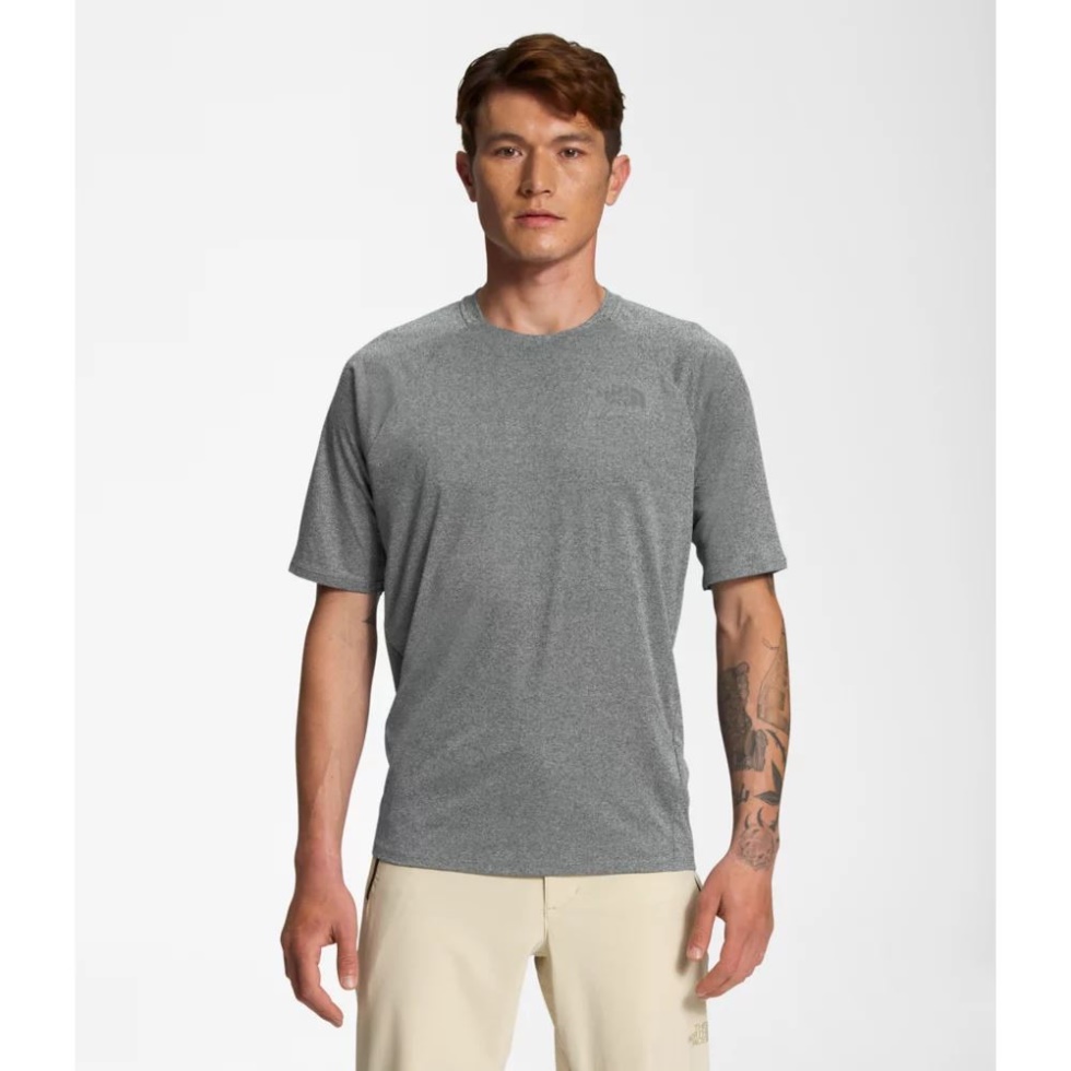 Grey The North Face Men Big Pine Short Sleeve Crew