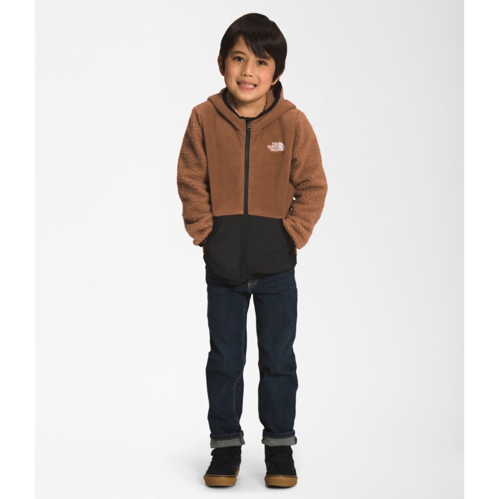 Kids Forrest Fleece Full Zip Hoodie The North Face Toasted Brown