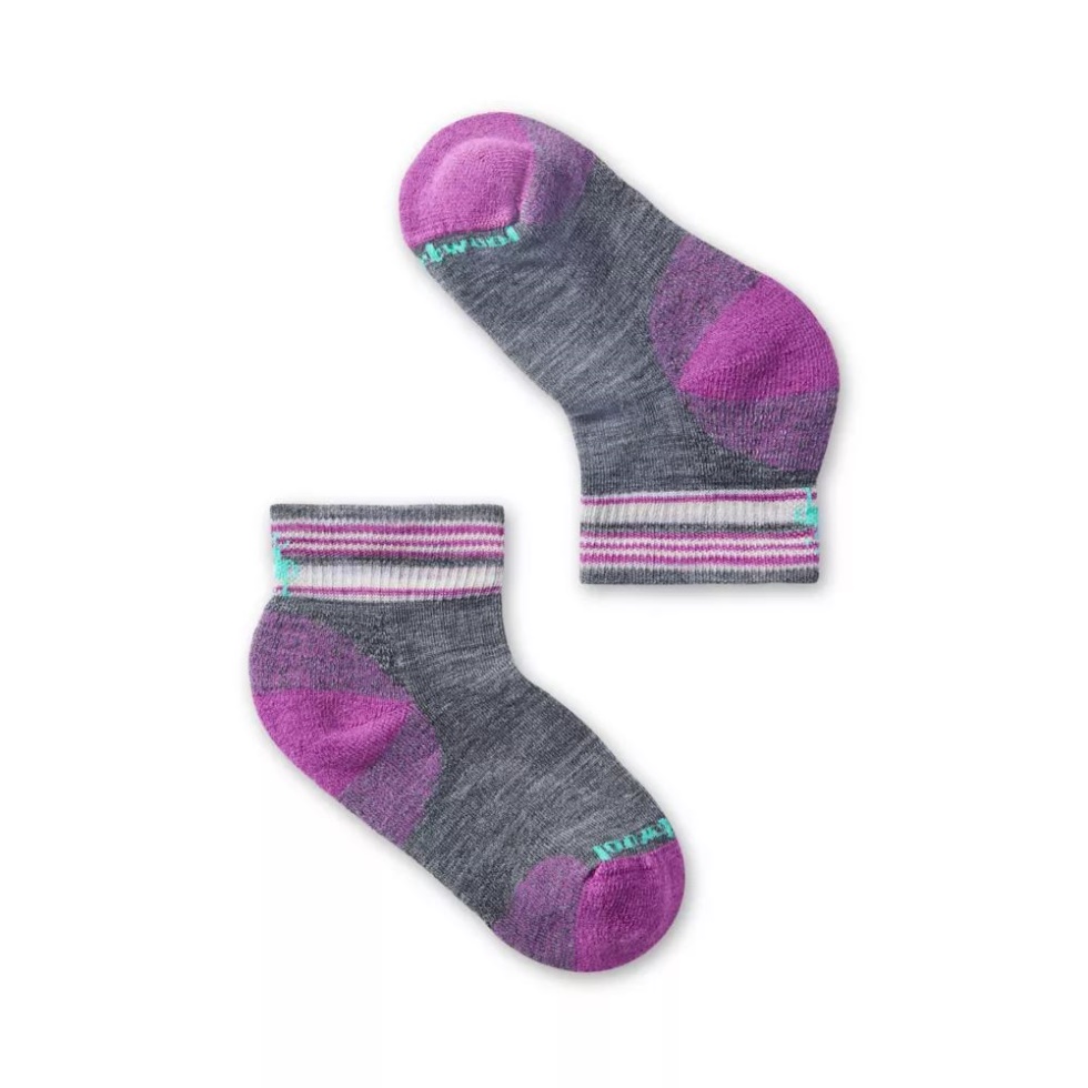 Medium Gray The North Face Kids Hike Light Cushion Ankle Socks