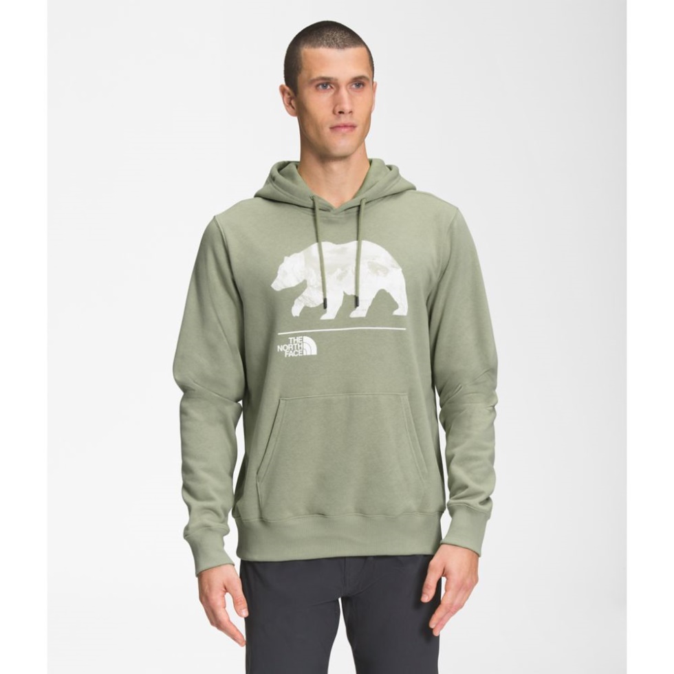 Men Bearscape Pullover Hoodie The North Face Tea Green