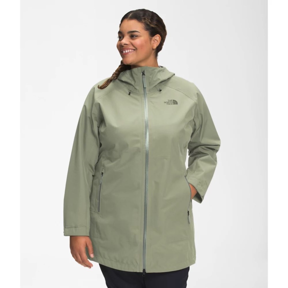 Tea Green Women Plus Dryzzle Futurelight Parka The North Face
