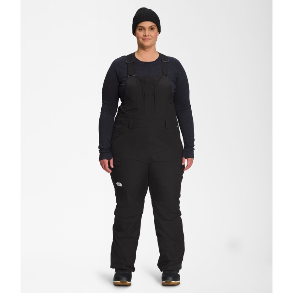The North Face Black Women Plus Freedom Insulated Bibs
