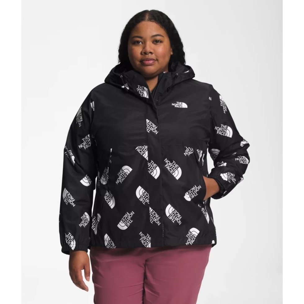 The North Face Black Women Printed Plus Antora Jacket