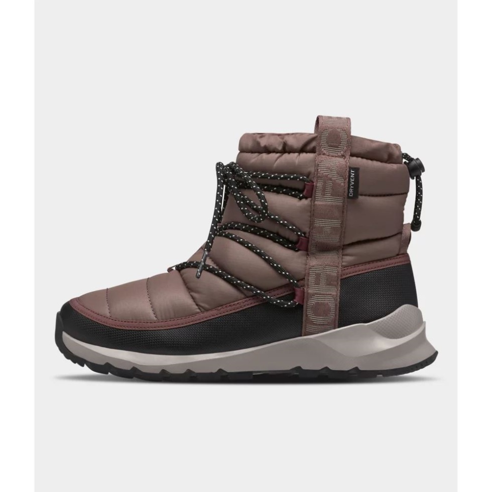 The North Face Deep Taupe Women Thermoball Lace Up Waterproof Boots