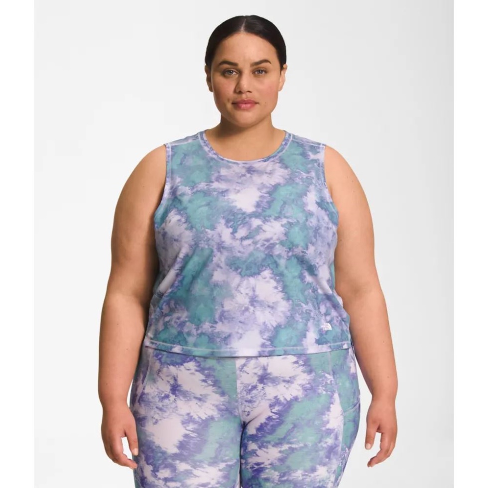 The North Face Lavender Fog Women Printed Plus Dawndream Relaxed Tank