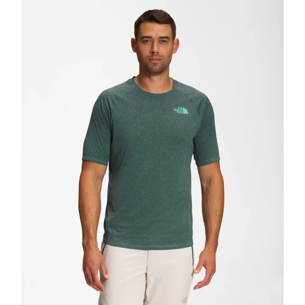 The North Face Men Big Pine Short Sleeve Crew Basin Blue