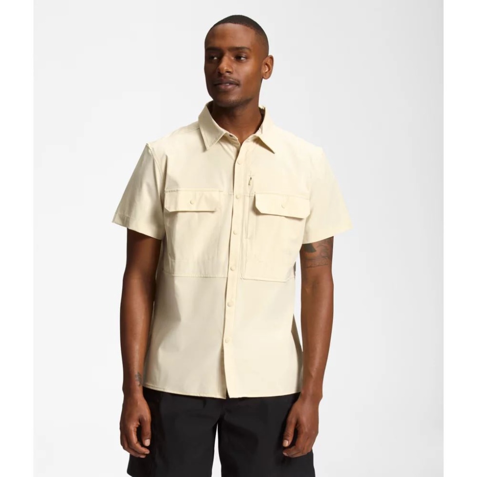 The North Face Men Sniktau Short Sleeve Sun Shirt Gravel