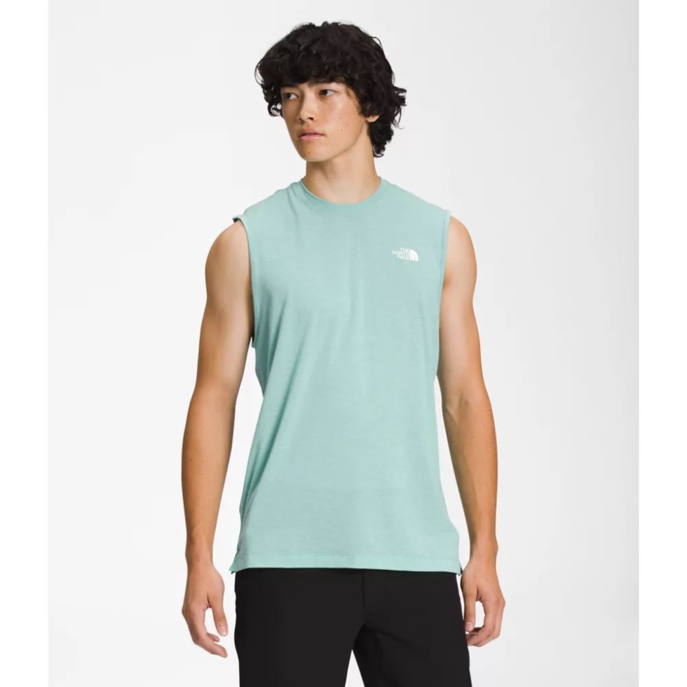 The North Face Men Wander Sleeveless Basin Blue
