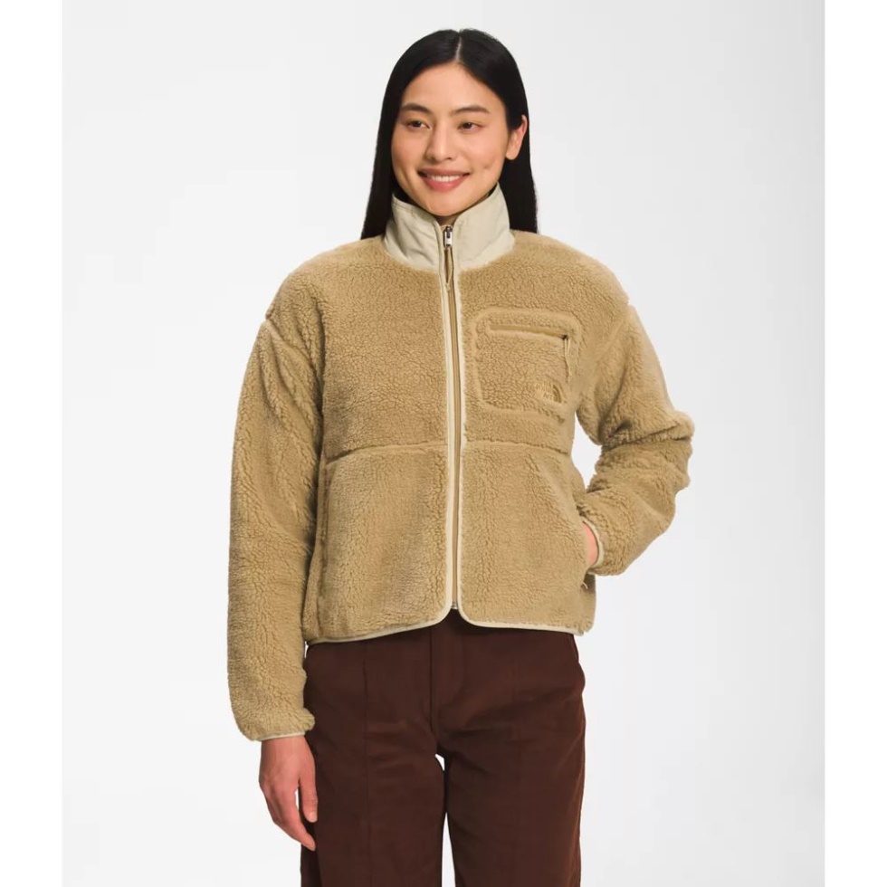 The North Face Tan Women Extreme Pile Full Zip Jacket