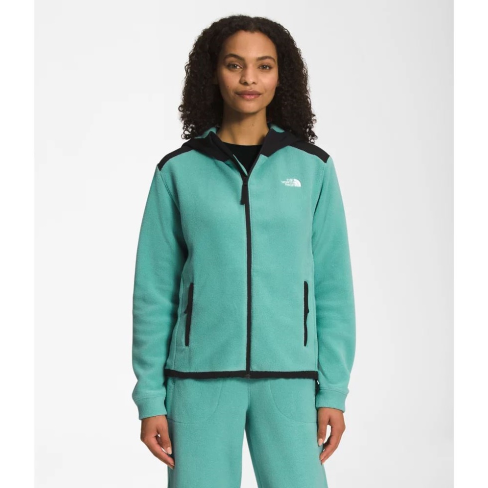 The North Face Wasabi Women Alpine Polartec 200 Full Zip Hooded Jacket