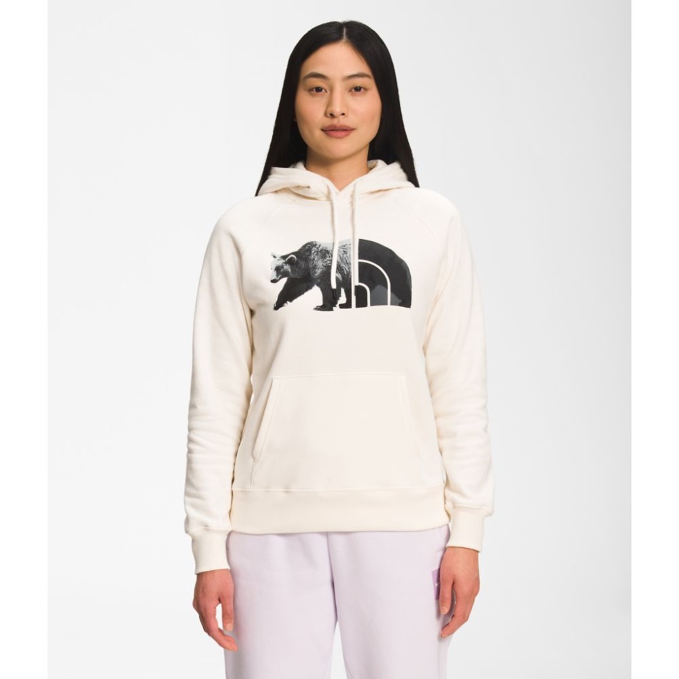 The North Face White Black Women Tnf Bear Hoodie