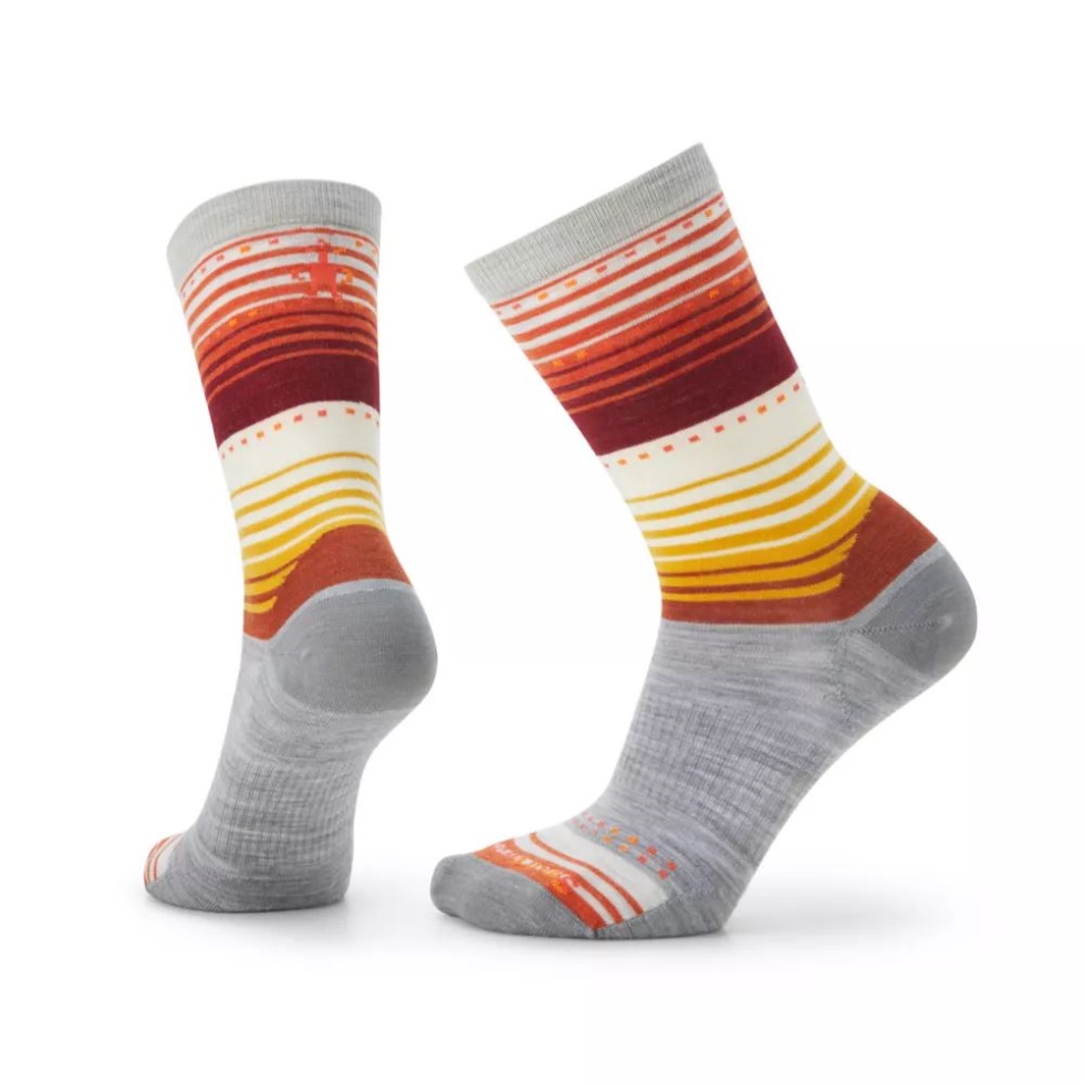 Women Everyday Stitch Stripe Crew Socks Light Gray The North Face