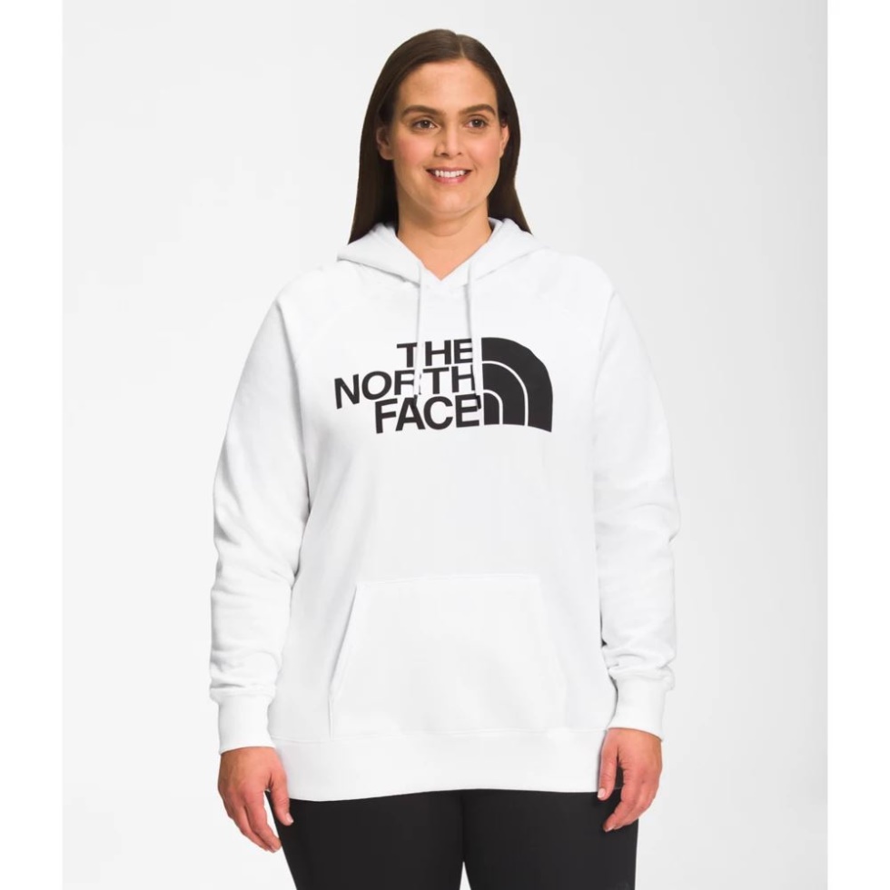Women Plus Half Dome Pullover Hoodie The North Face White Black