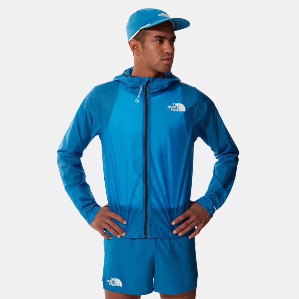 Banff Blue Men Flight Series Lightriser Wind Jacket The North Face