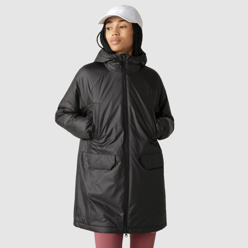 Black The North Face Women Auburn Hooded Parka
