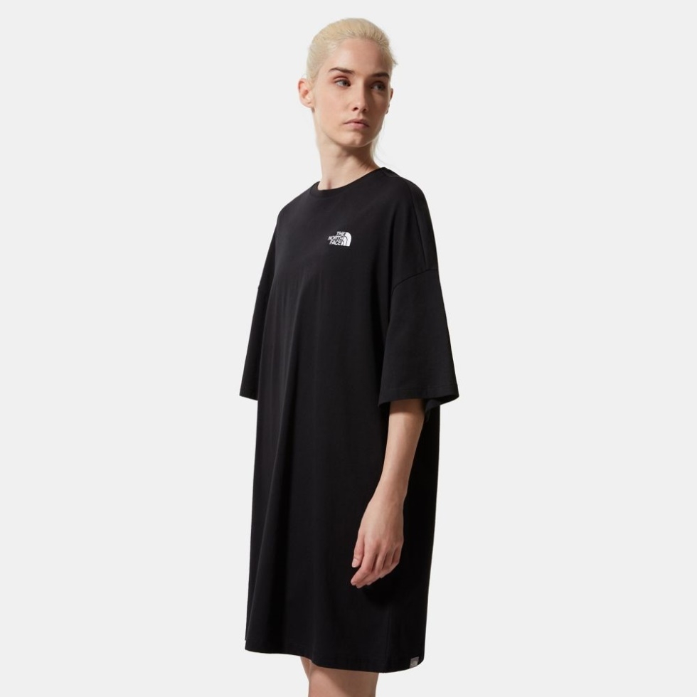 Black The North Face Women T-Shirt Dress
