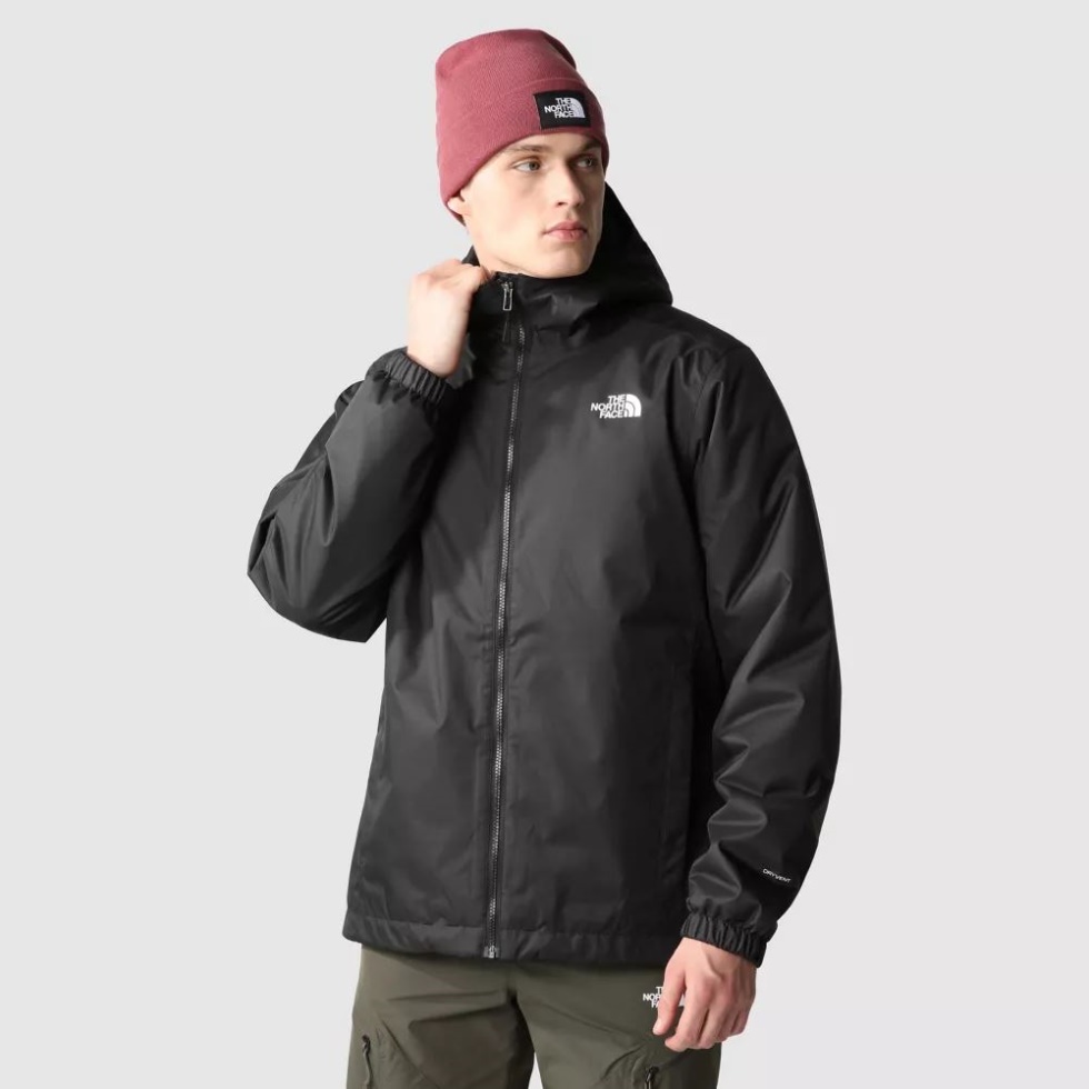 Black White Men Quest Insulated Jacket The North Face