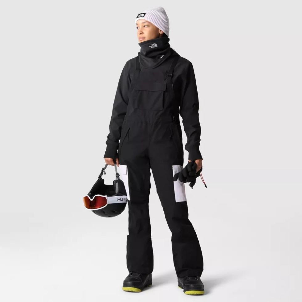 Black Women Dragline Bib Trousers The North Face