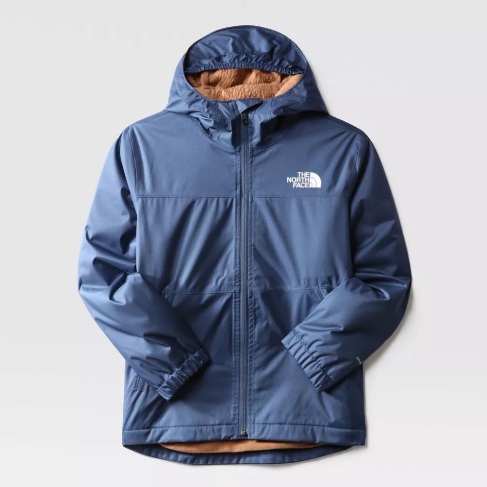 Boys Warm Storm Rain Jacket Shady Blue The North Face