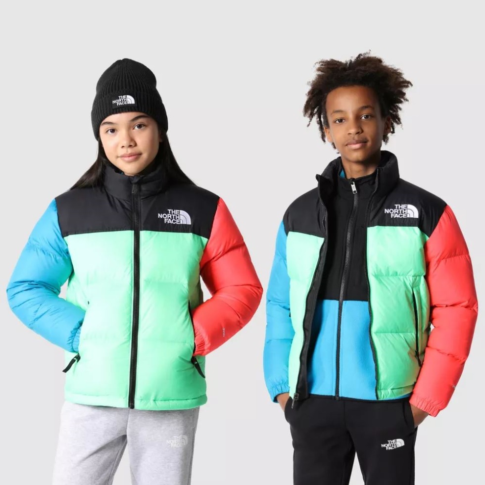 Chlorophyll Green The North Face Teens 1996 Retro Nuptse Jacket