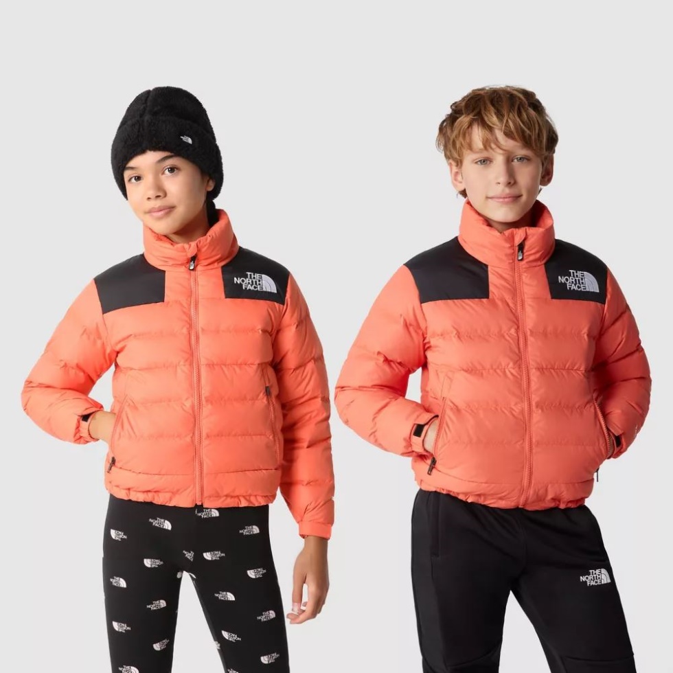 Emberglow Orange Youth Massif Jacket The North Face