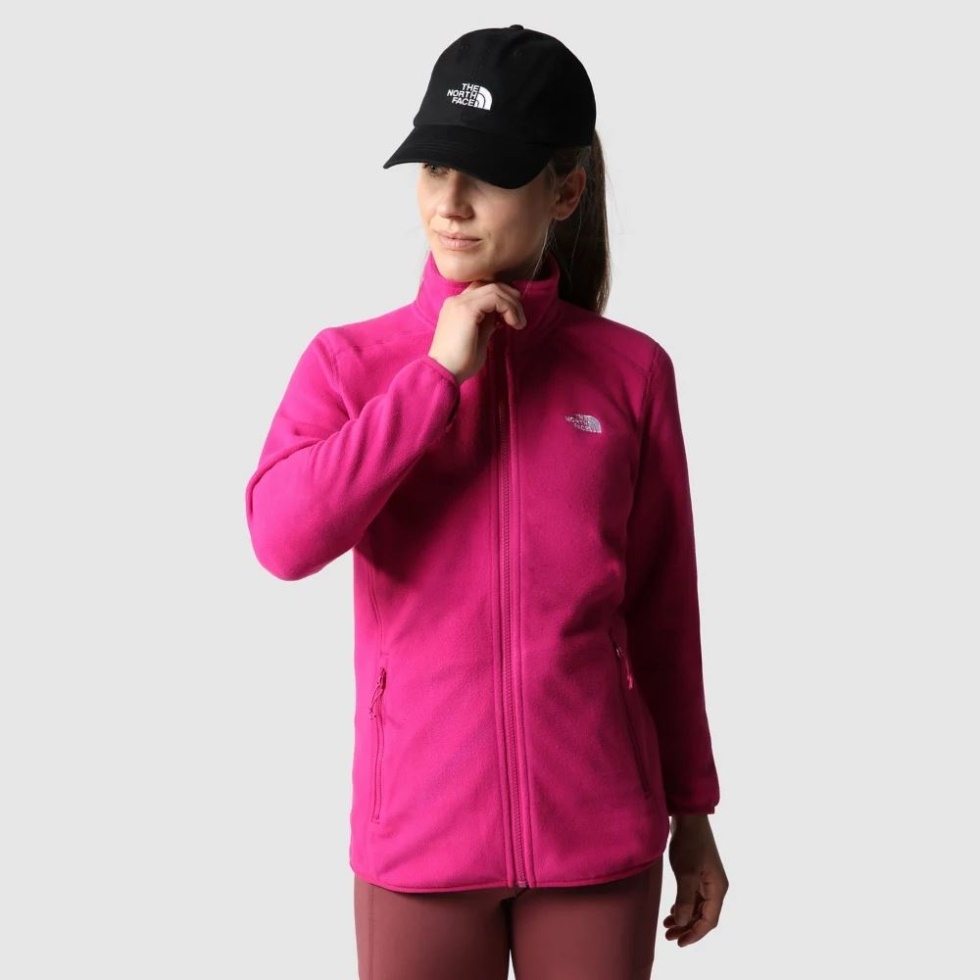 Fuschia Pink The North Face Women 100 Glacier Full Zip Fleece