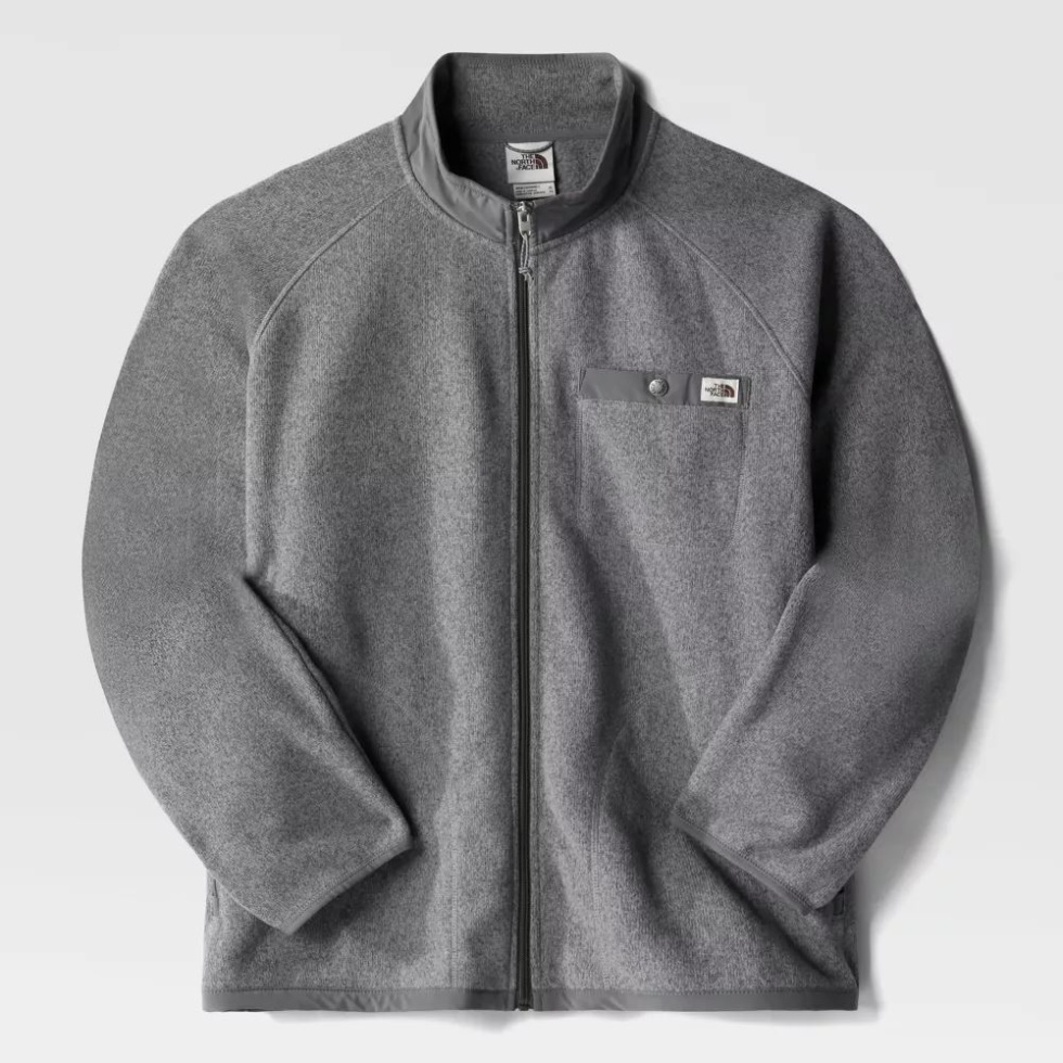 Grey Men Gordon Lyons Fleece Jacket The North Face