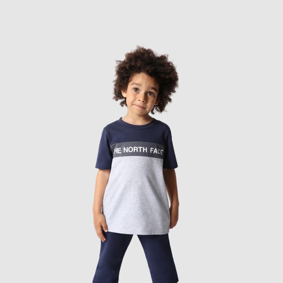 Kids Colourblock T-Shirt The North Face Summit Navy