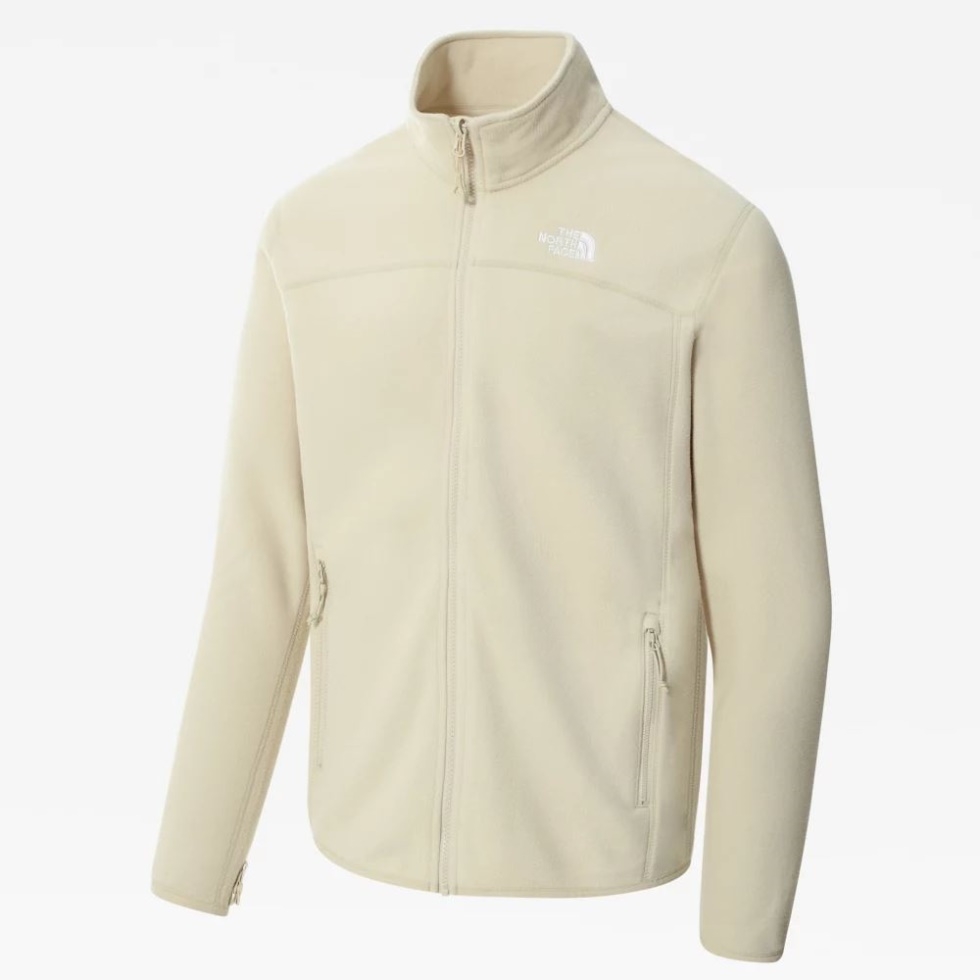 Men 100 Glacier Full Zip Fleece The North Face Gravel
