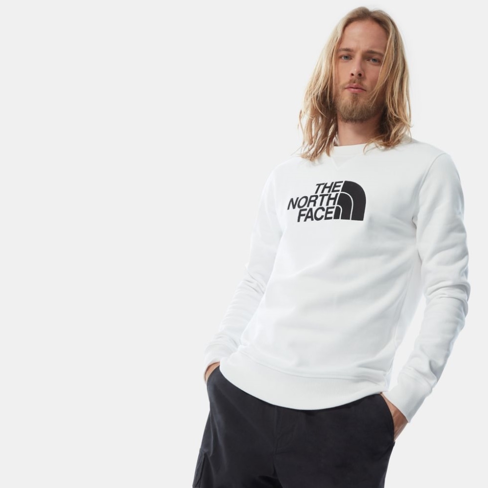 Men Drew Peak Sweater The North Face White Black