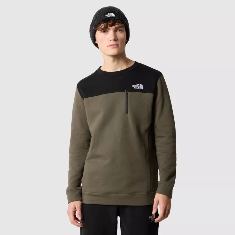 Men Tech New Peak Fleece New Taupe Green The North Face